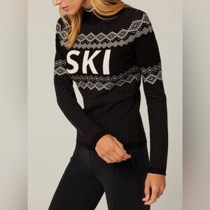 Alp N Rock Black and White Turtleneck Sweater